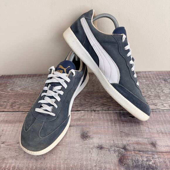 Puma Other - Puma Shoes Men's 10 Liga 341466 60 Suede Lace Up Sneakers Shoes Casual READ